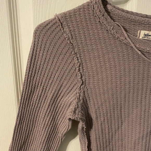 We The Free Textured Knit Top in Taupe - Picture 5 of 11